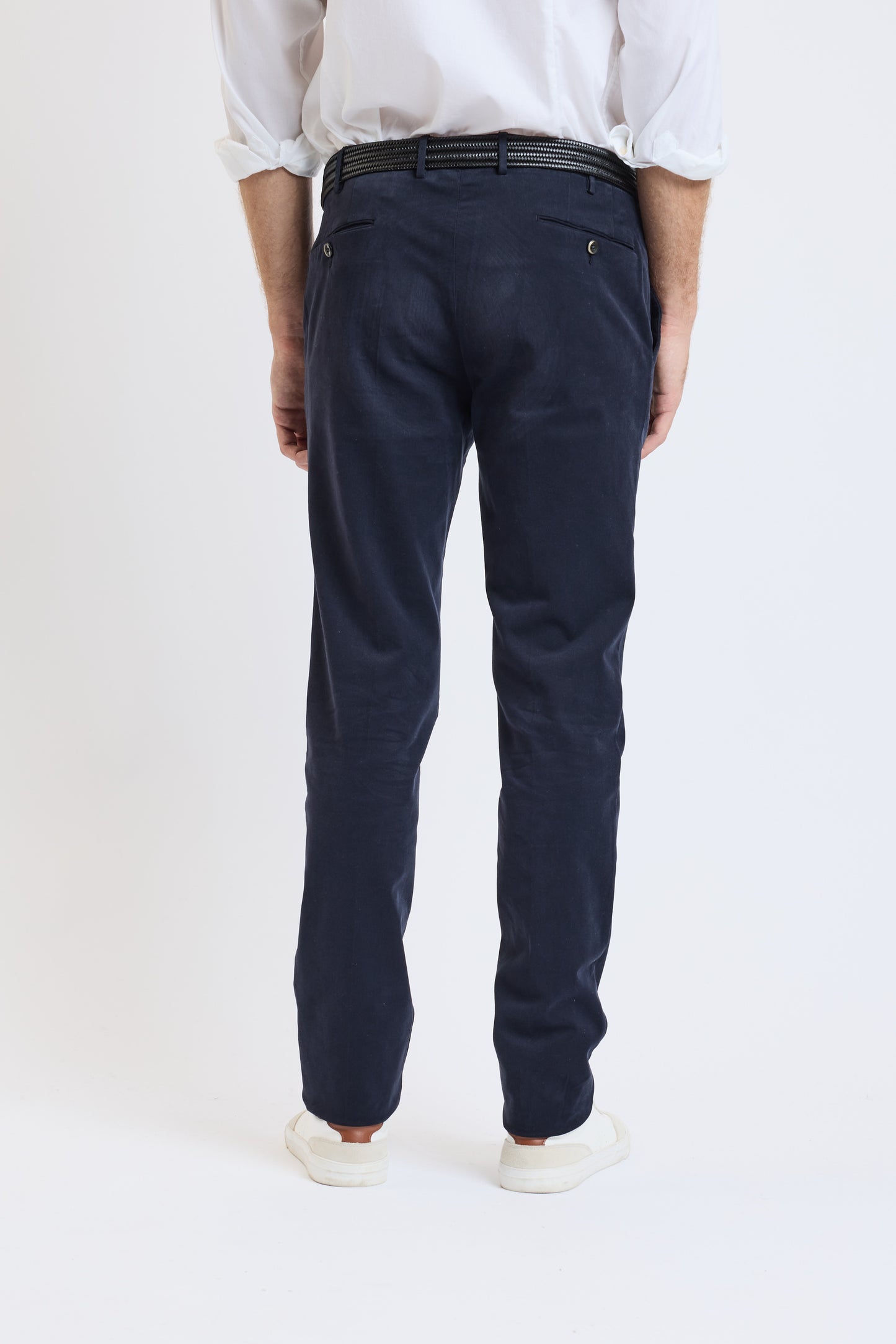 SUPER SLIM GABARDINE PANTS NAVY