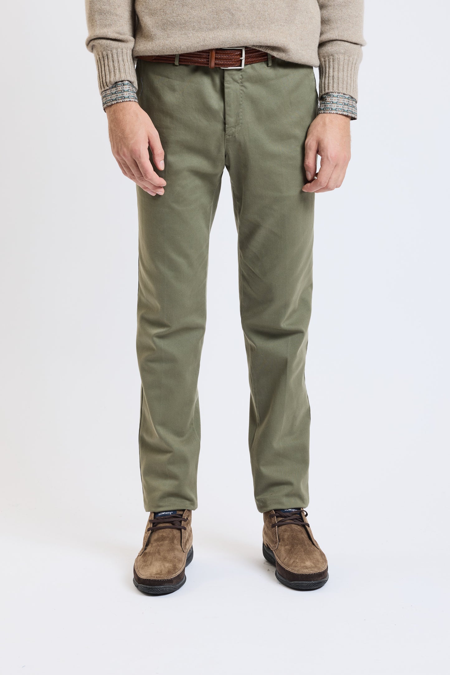 PANTALON SLIM GABARDINE KAKI