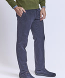 PANTALON SLIM GABARDINE MARINE