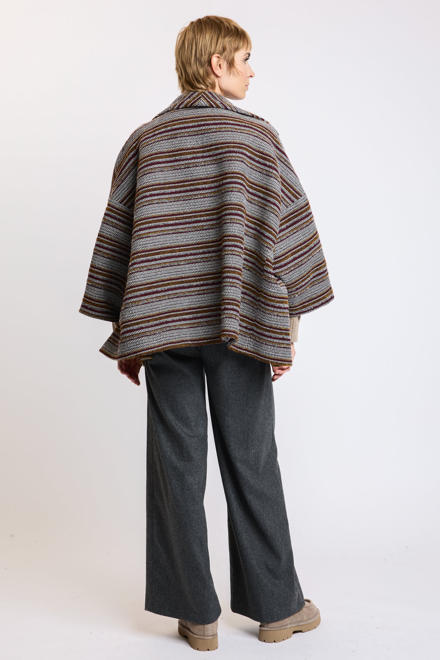 KIMONO JACQUARD CAMEL