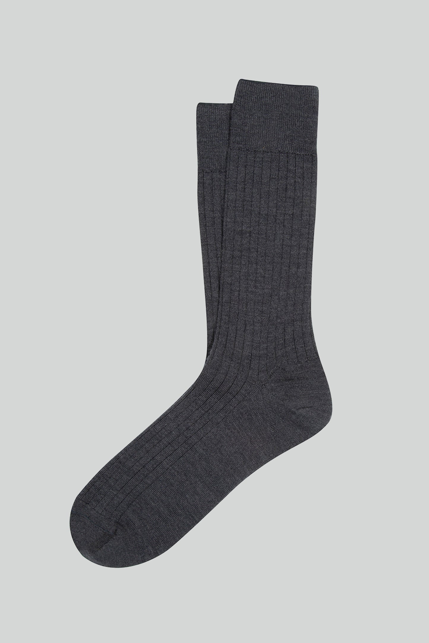 SHORT WOOL SOCKS ANTHRACITE