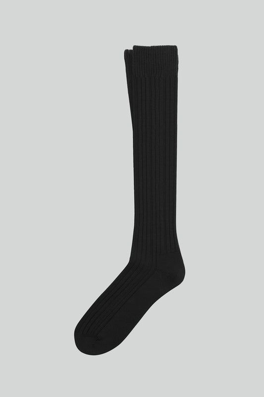 LONG WOOL AOCKS BLACK