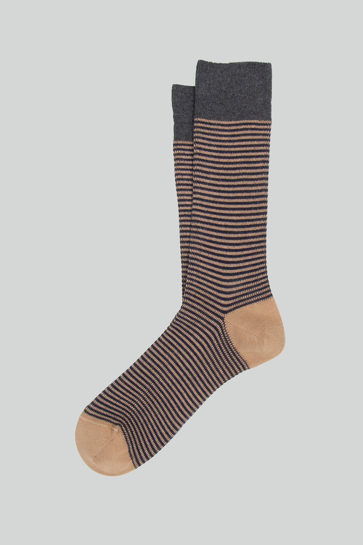 STRIPPED SOCKS BEIGE