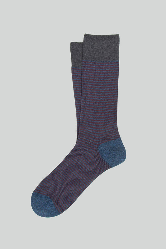 CHAUSSETTES RAYURES DENIM