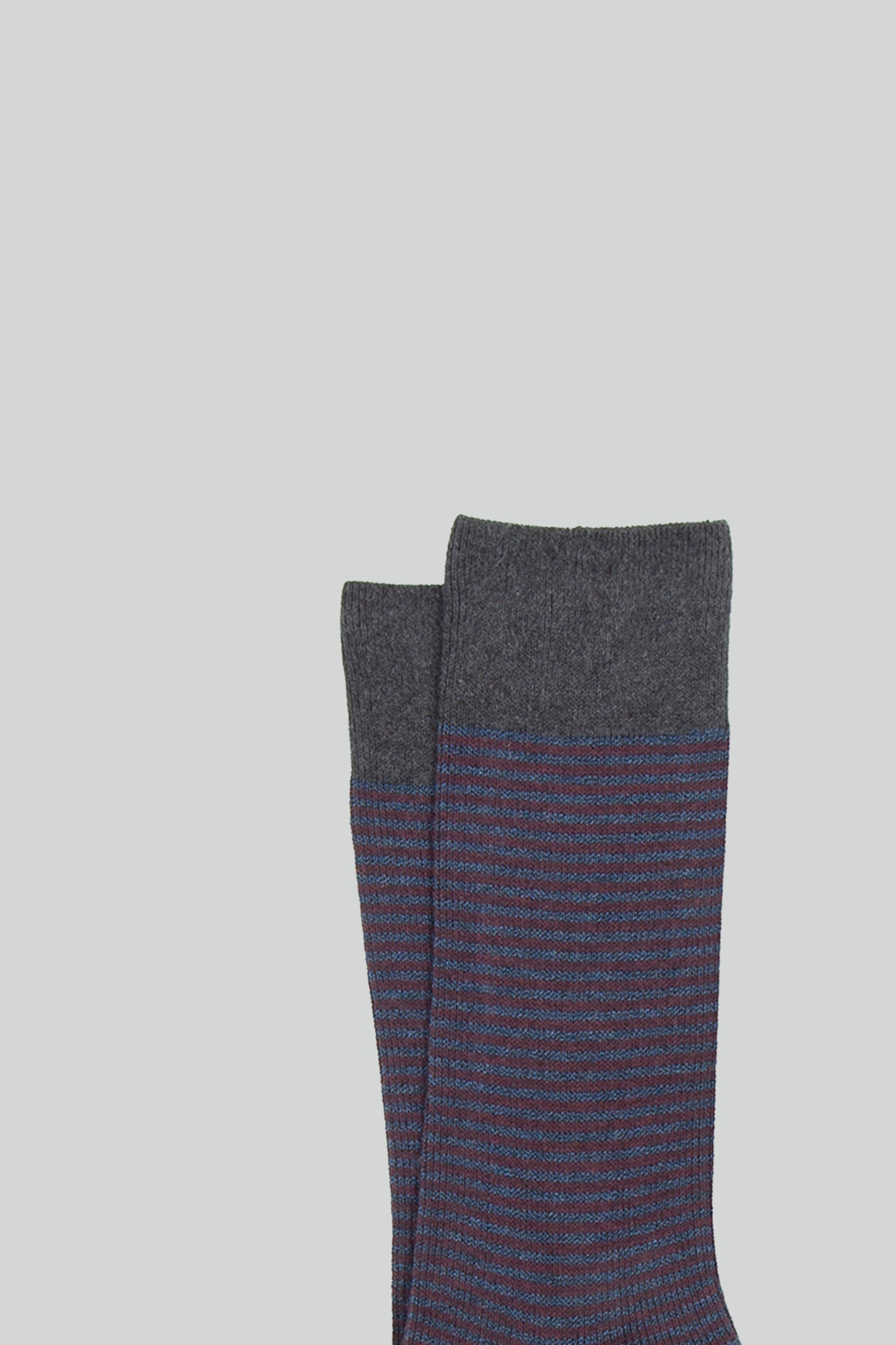 STRIPPED SOCKS DENIM