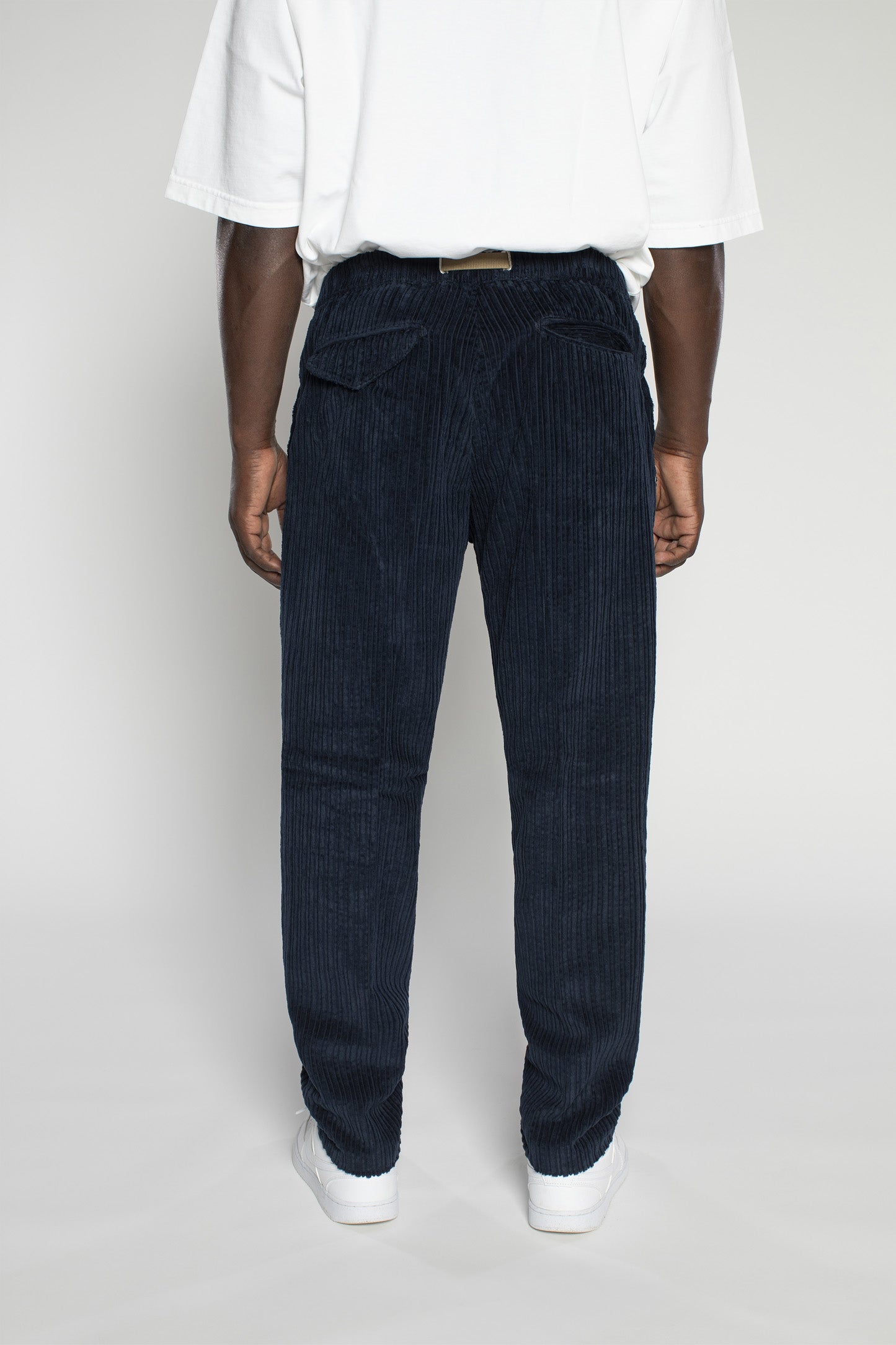 PANTALON ÉLASTIQUÉ VELOURS MARINE