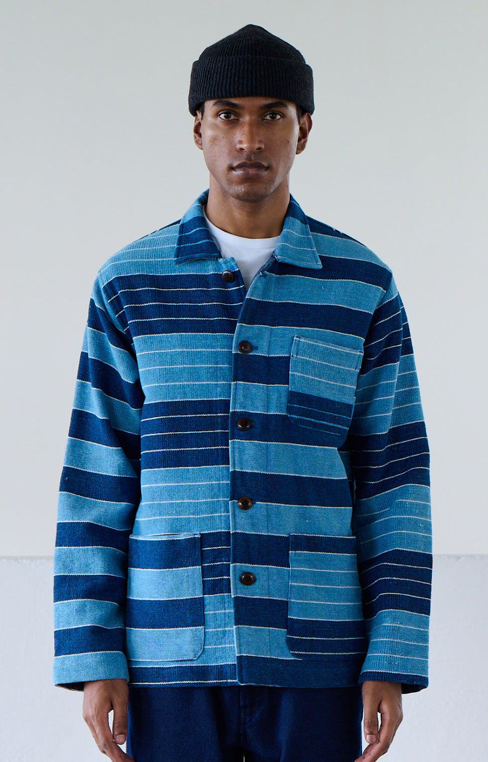 STRIPED JACKET BLUE