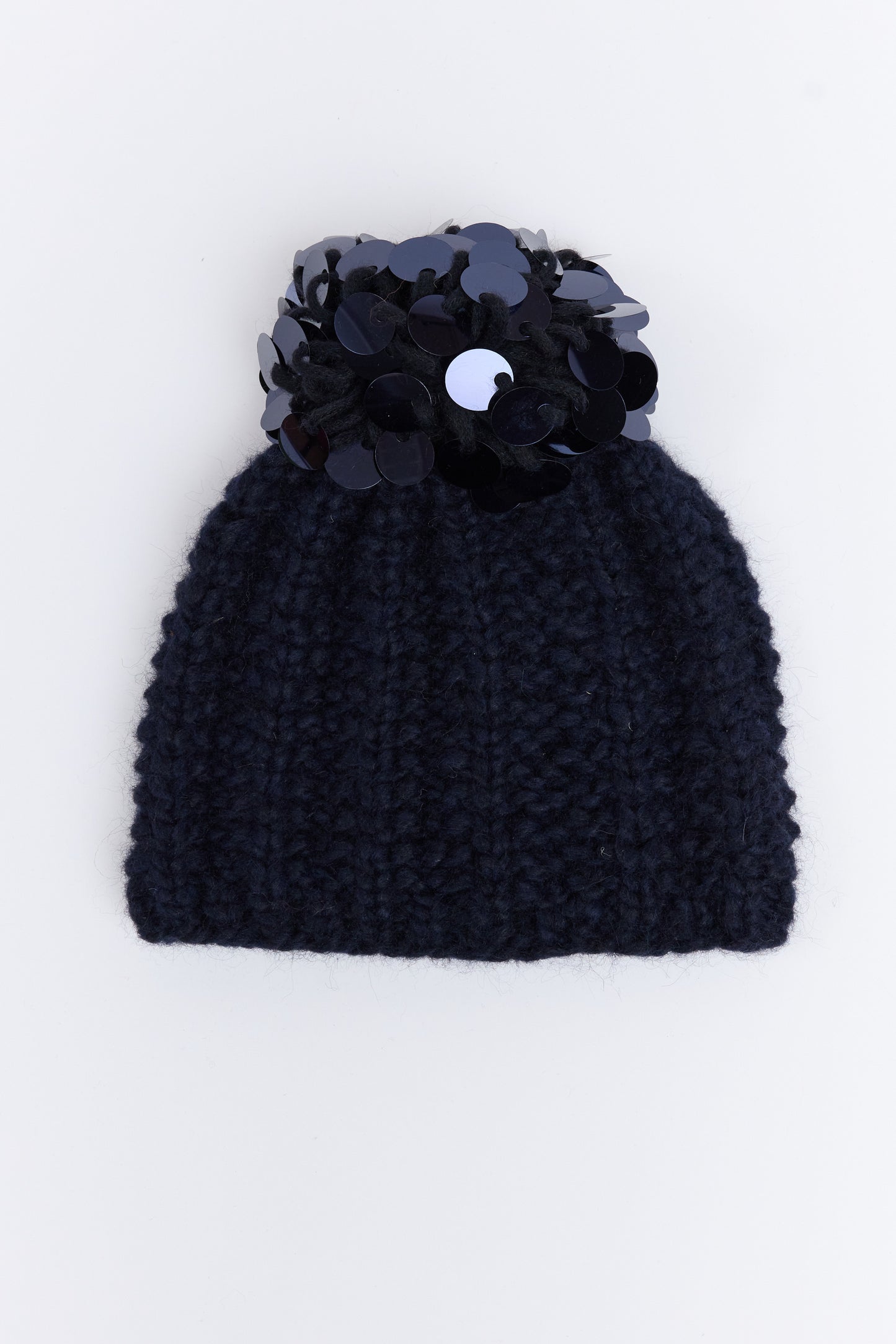 SEQUINS HAT NAVY