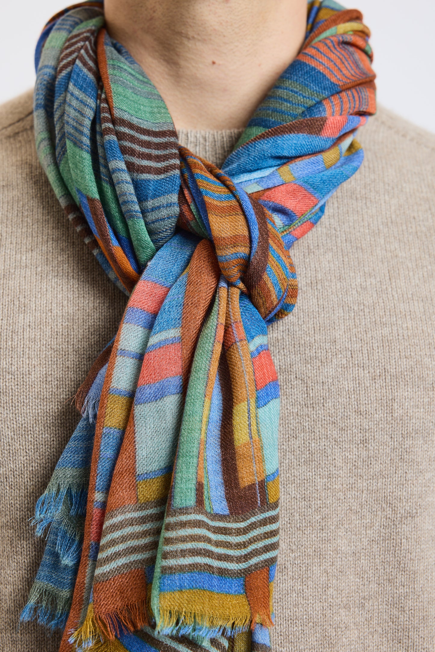 WOOL SCARF STRIPES