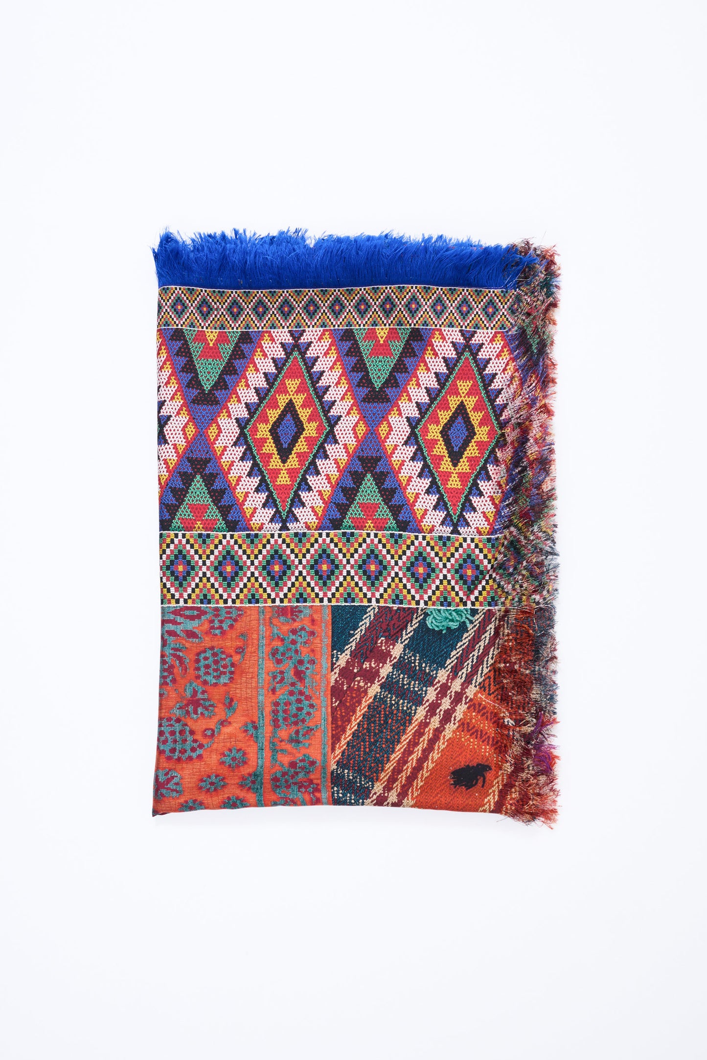 FRINGED SILK SCARF MEXICAN