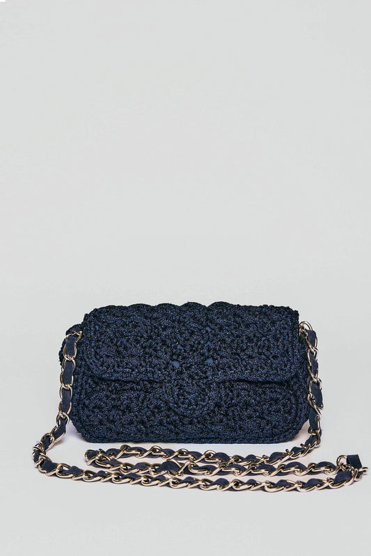 MINI LUREX BAG NAVY