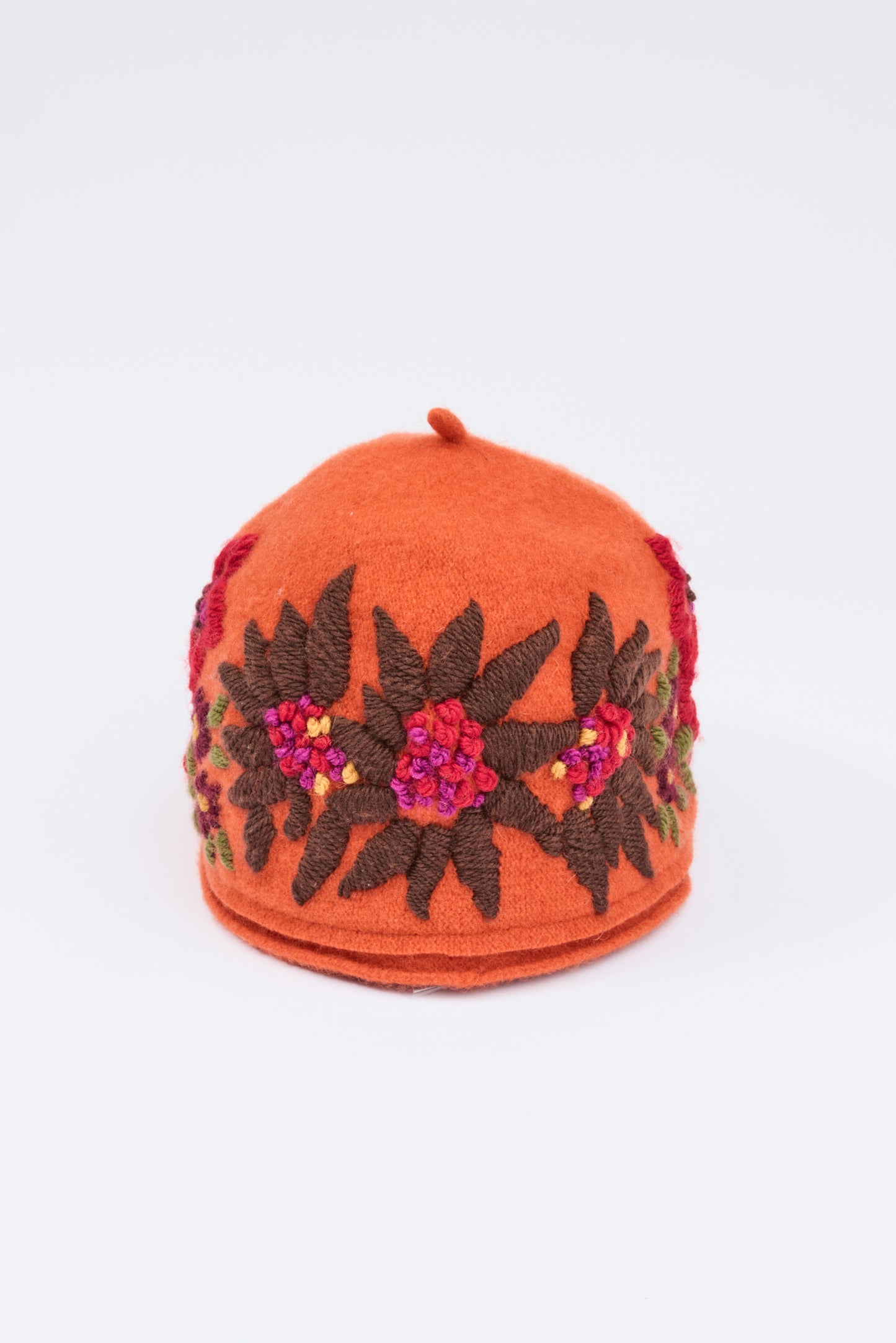 EMBROIDERED HAT ORANGE