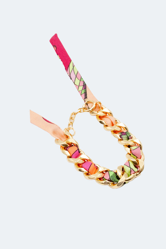 CHAIN & SILK BRACELET JOKEY