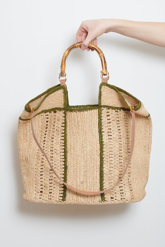 BASKET WITH LACE MILITARY