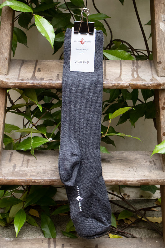 CHAUSSETTES EN LAINE ANTHRACITE