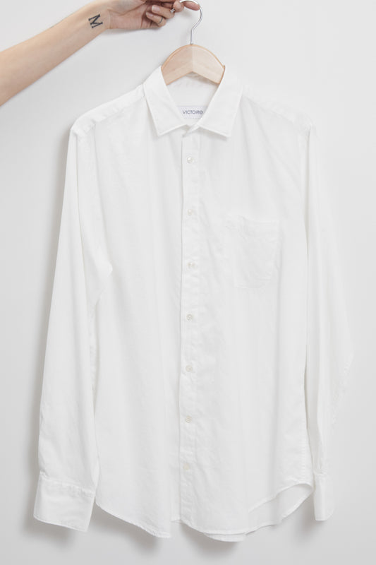 CHEMISE AJUSTÉE IRON LESS BLANCHE