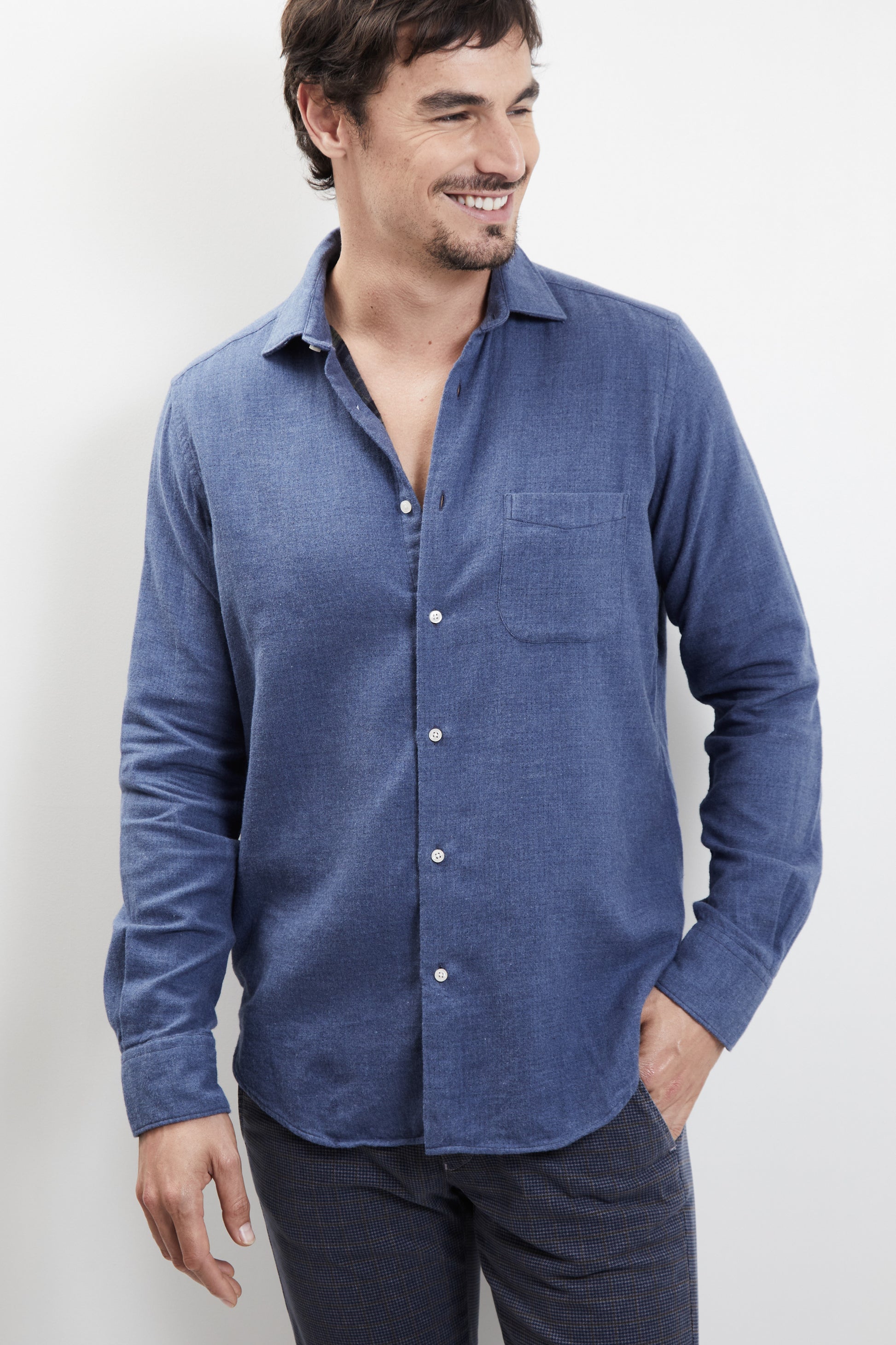 CHEMISE AJUSTÉE BLEU