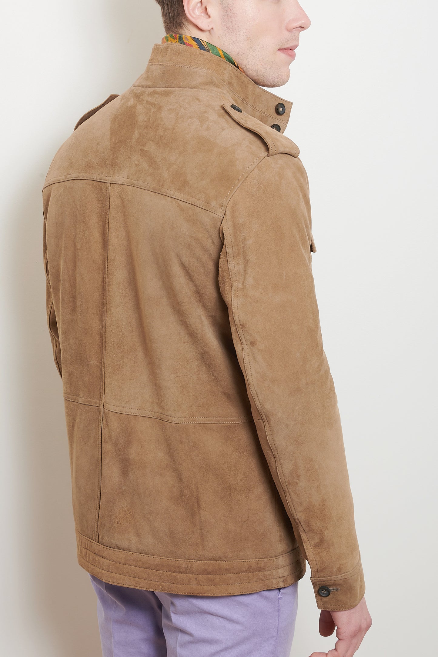 SUEDE SAHARAN JACKET CAMEL