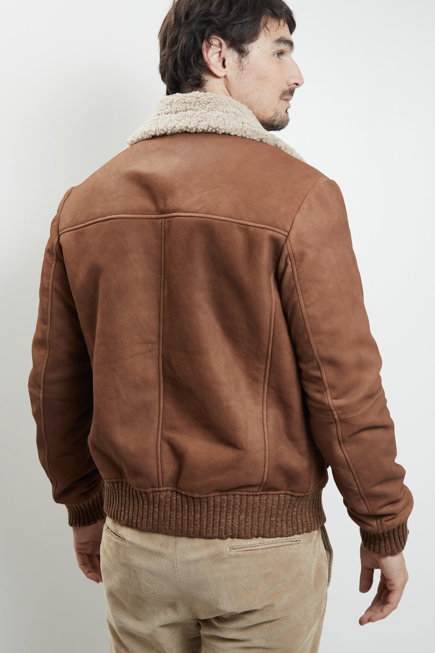 LEATHER JACKET CAMEL