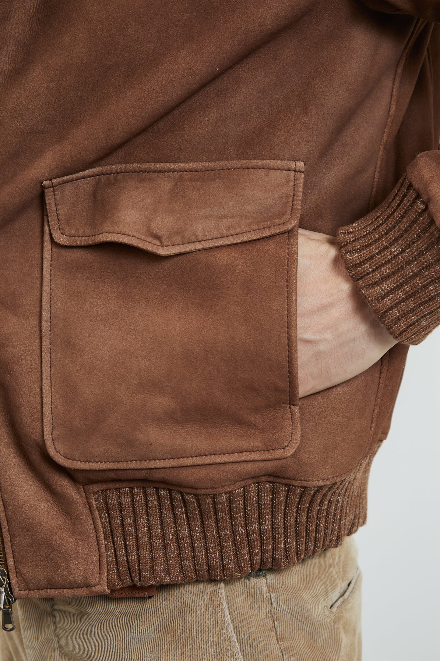 LEATHER JACKET CAMEL