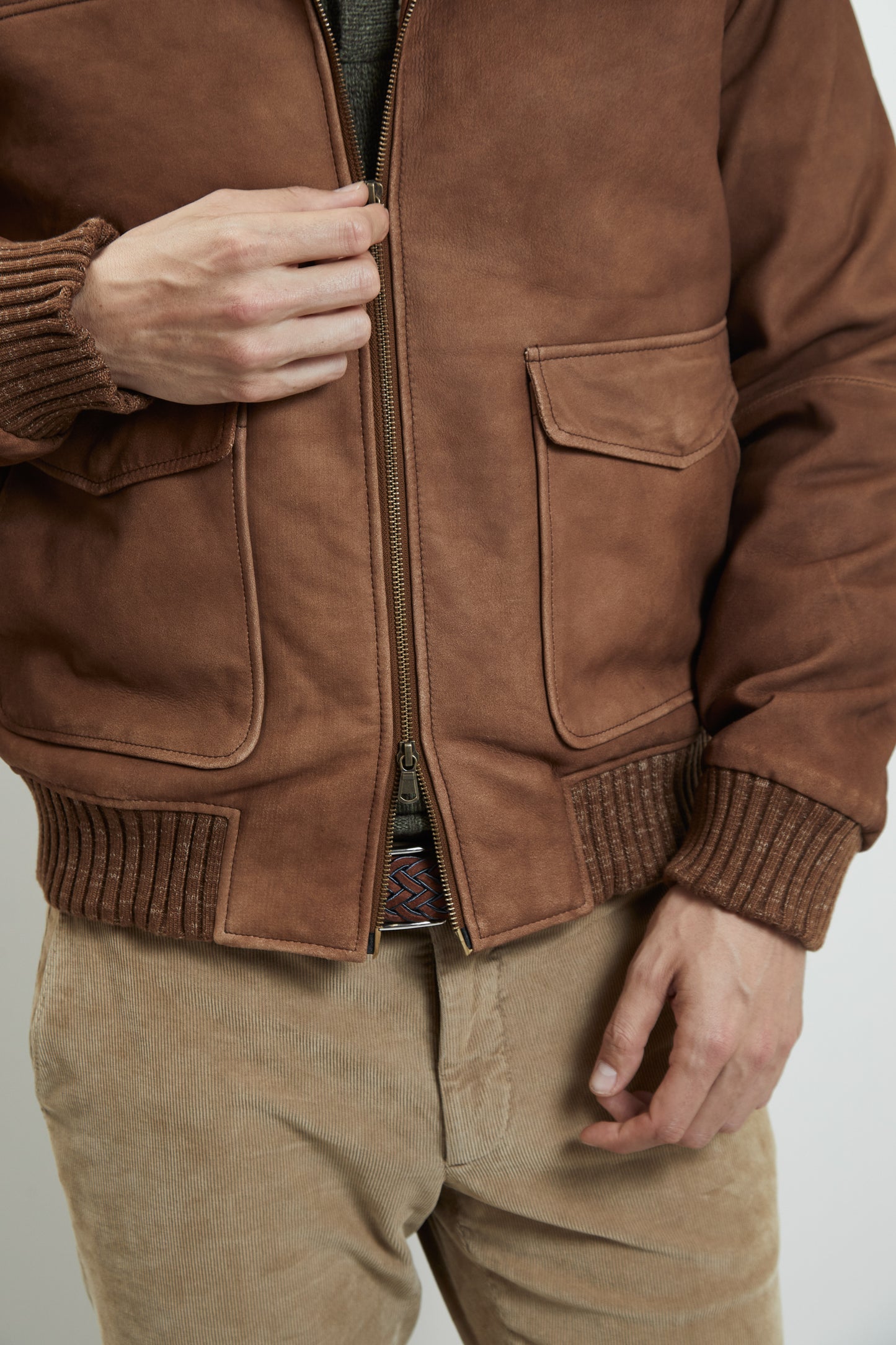 LEATHER JACKET CAMEL