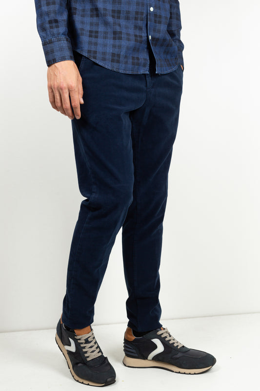 VELVET PANTS NAVY