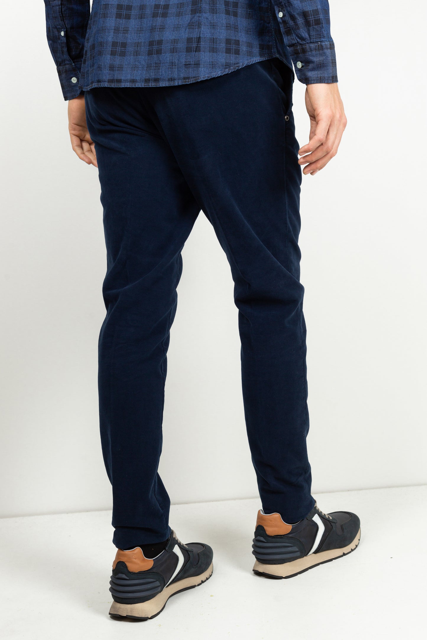 VELVET PANTS NAVY