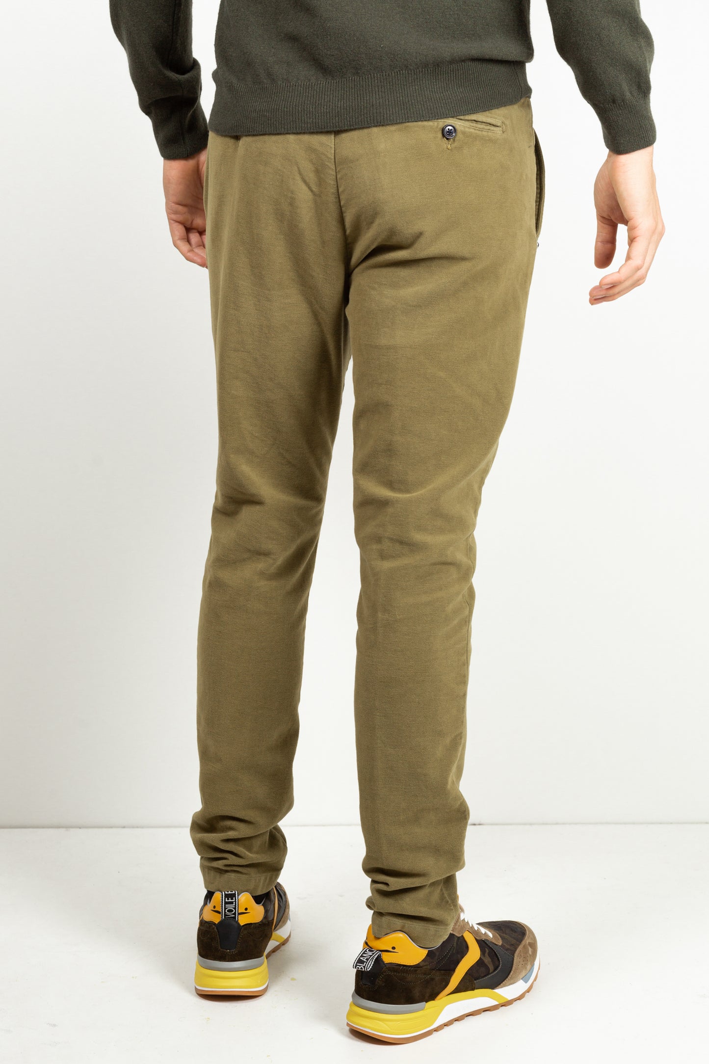 VELVET PANTS OLIVE