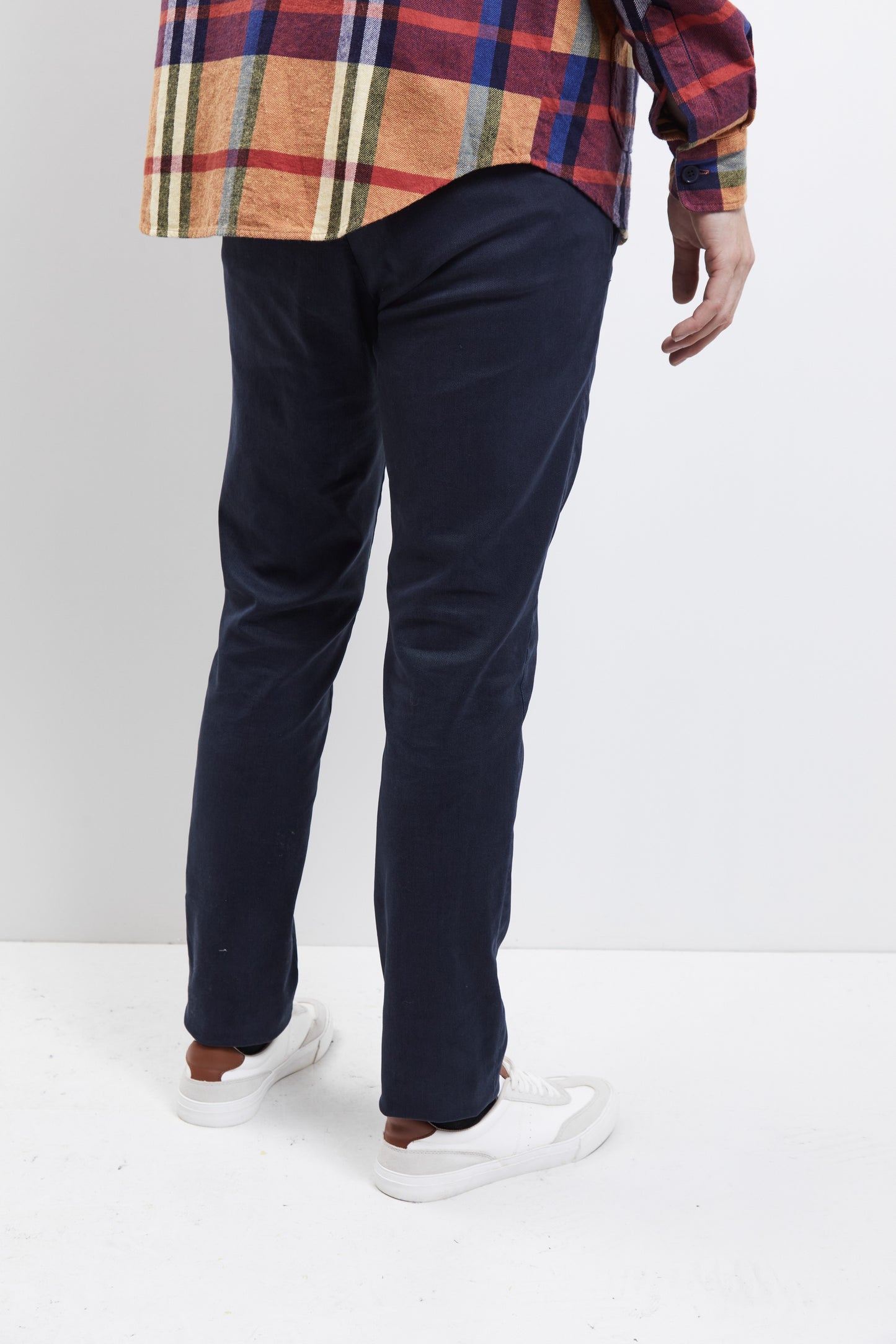 PEACH SKIN TOUCHED PANTS NAVY