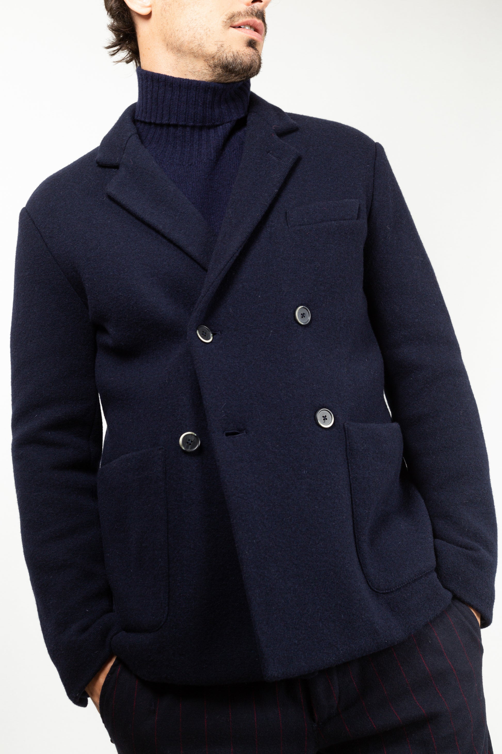 VESTE CROISÉE NAVY