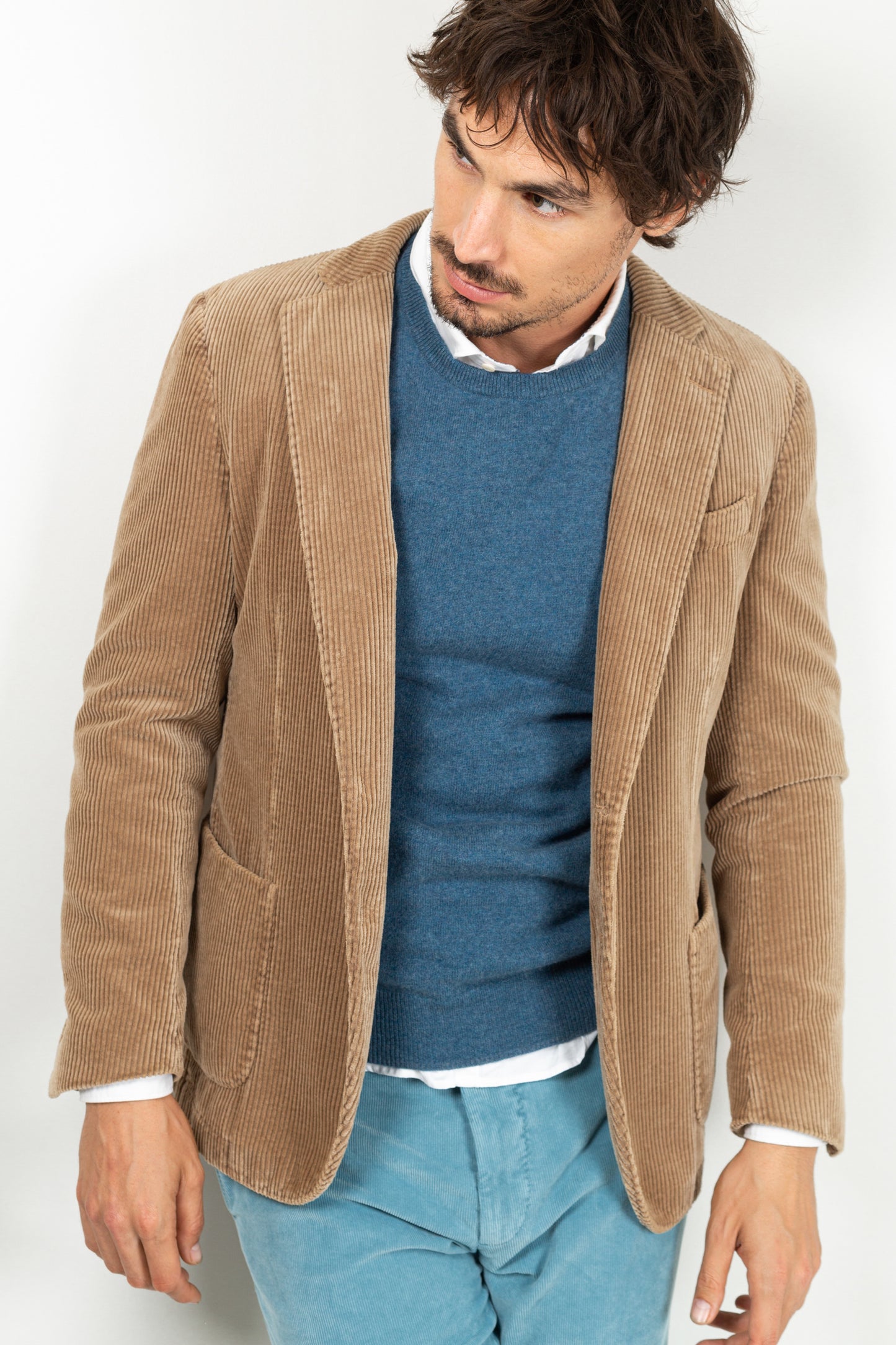 VESTE EN VELOURS CAMEL