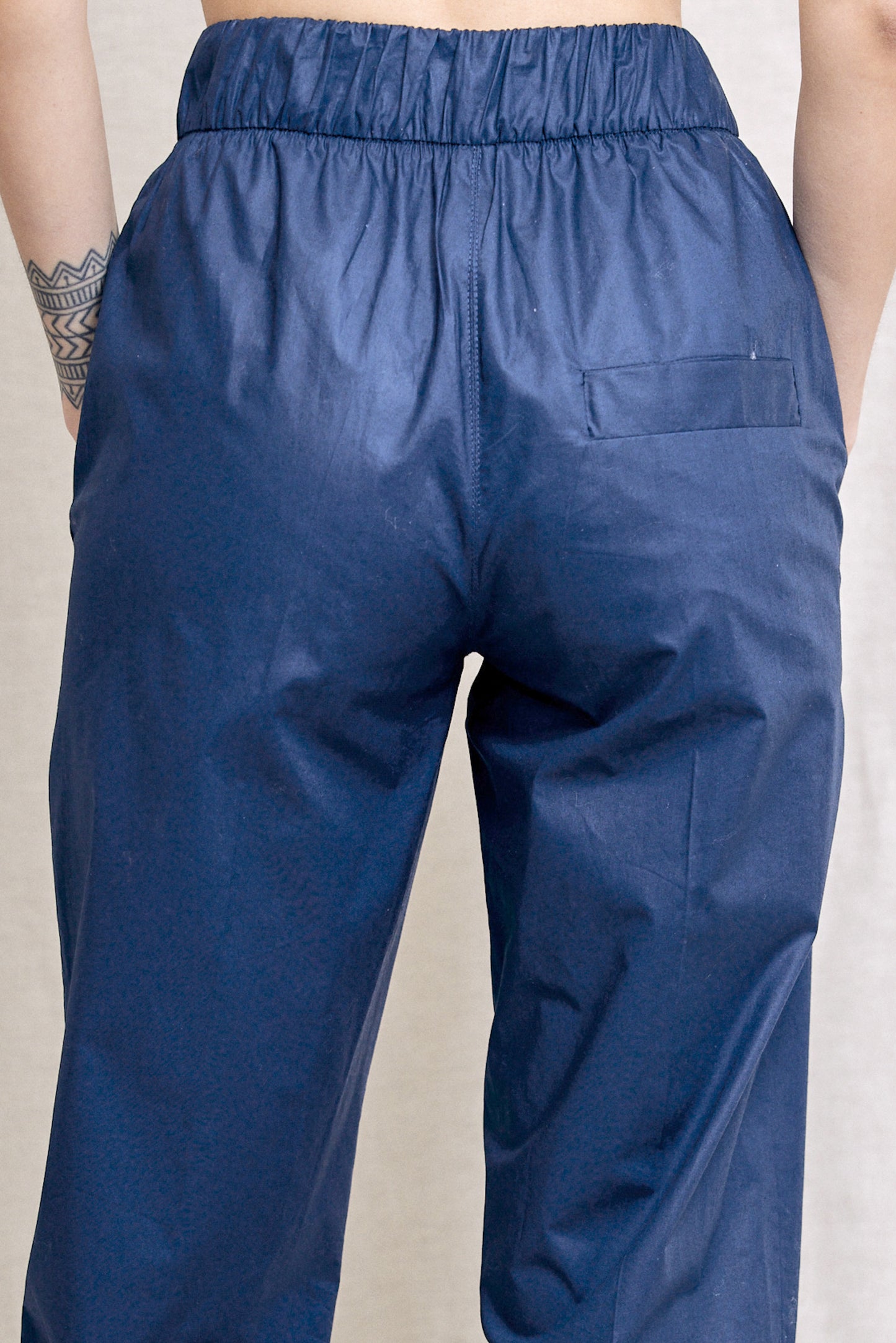 COTTON TROUSERS NAVY