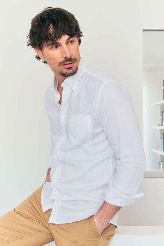 CHEMISE BUTTON DOWN BLANCHE