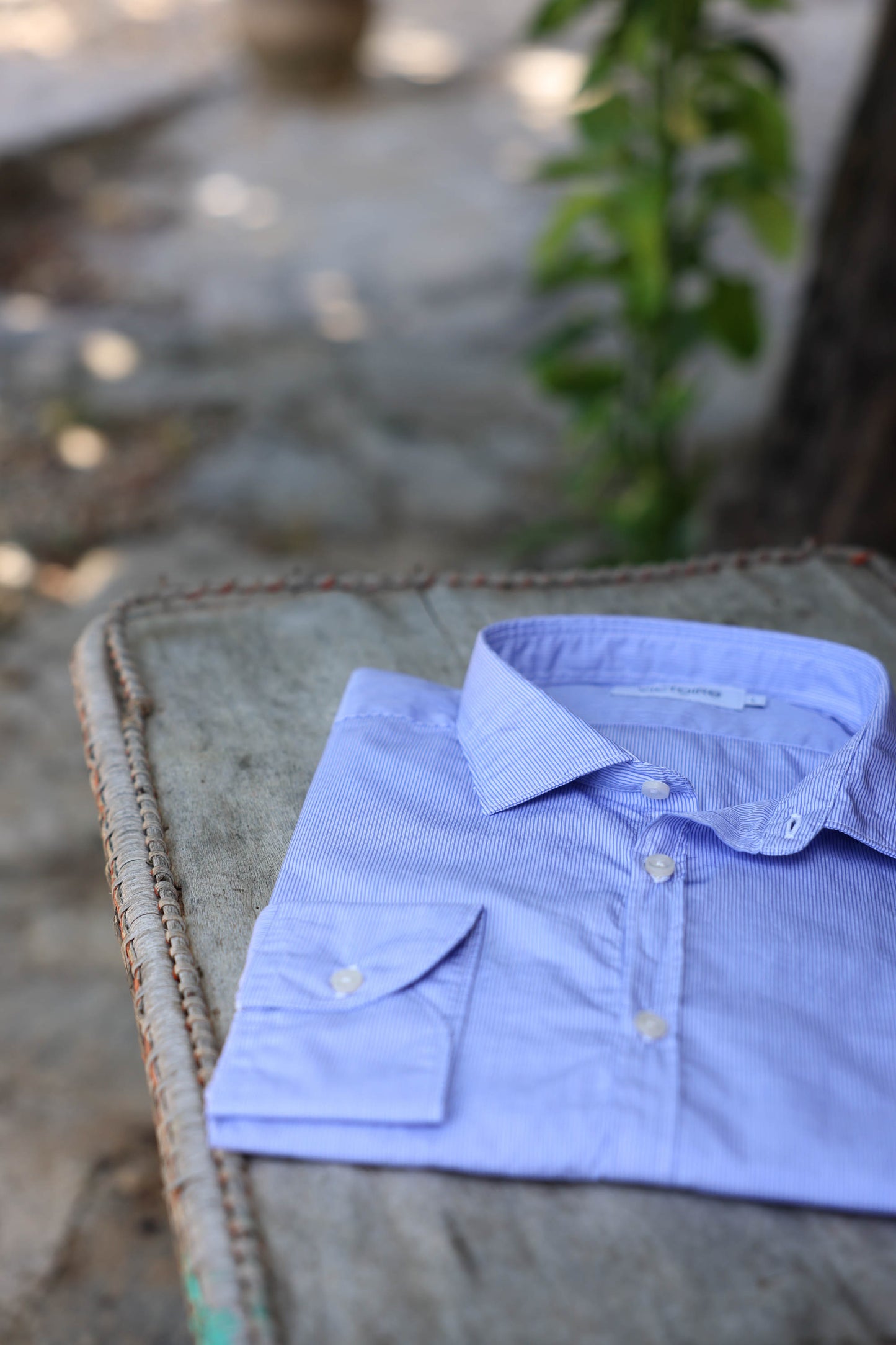 FITTED SHIRT BLUE STRIPES