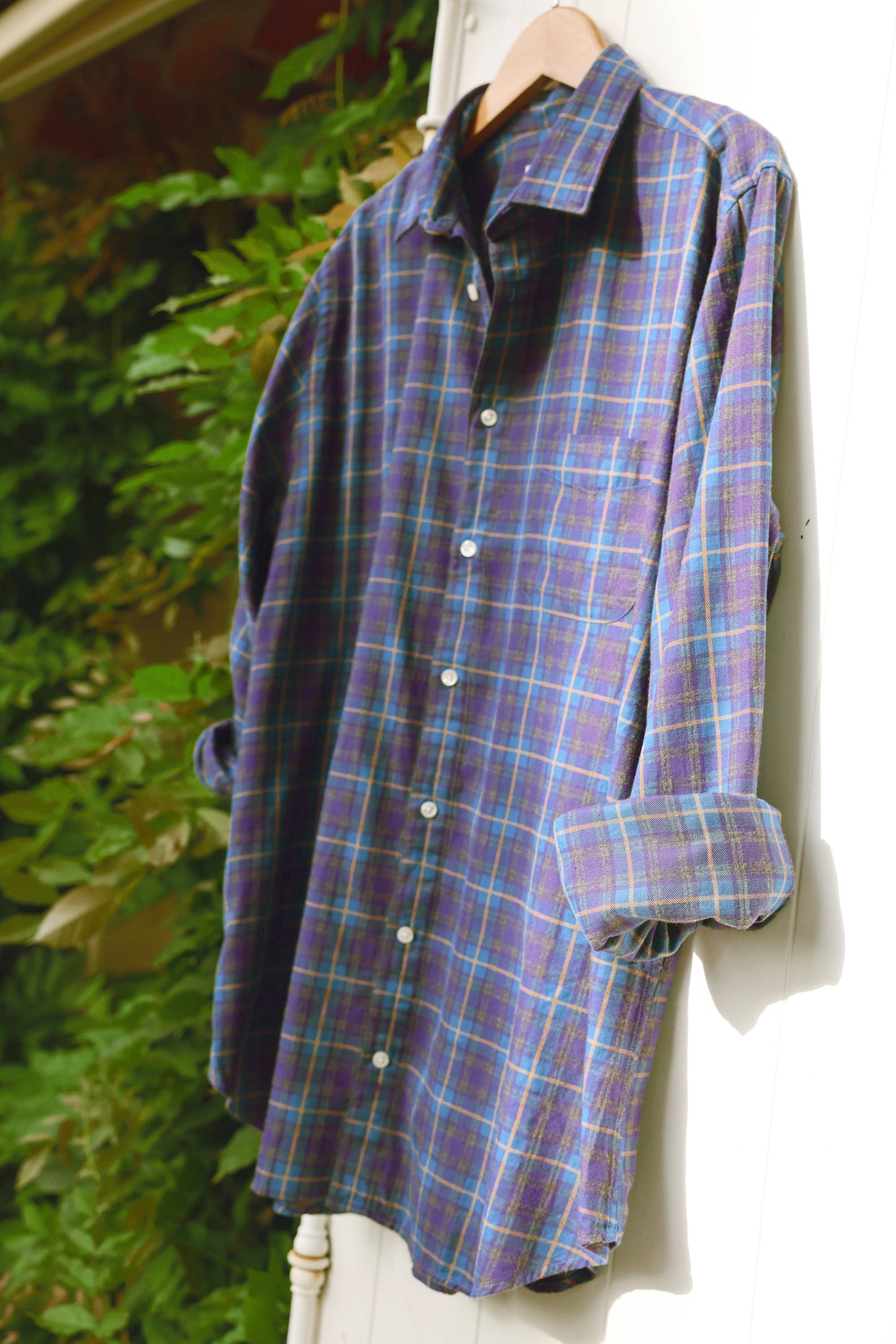 REGULAR SHIRT PETROL TARTAN