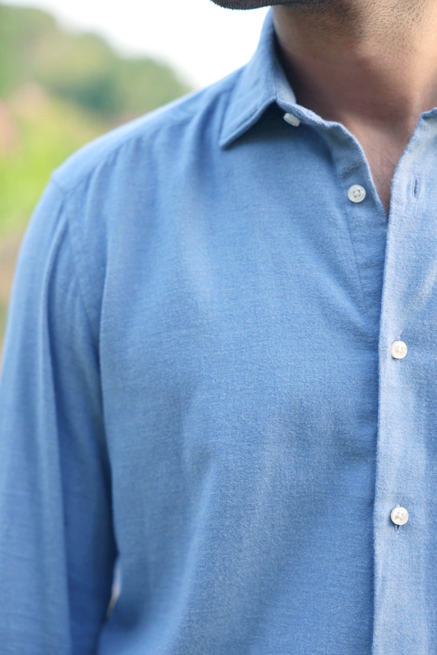 SEMI SLIM SHIRT BLUE