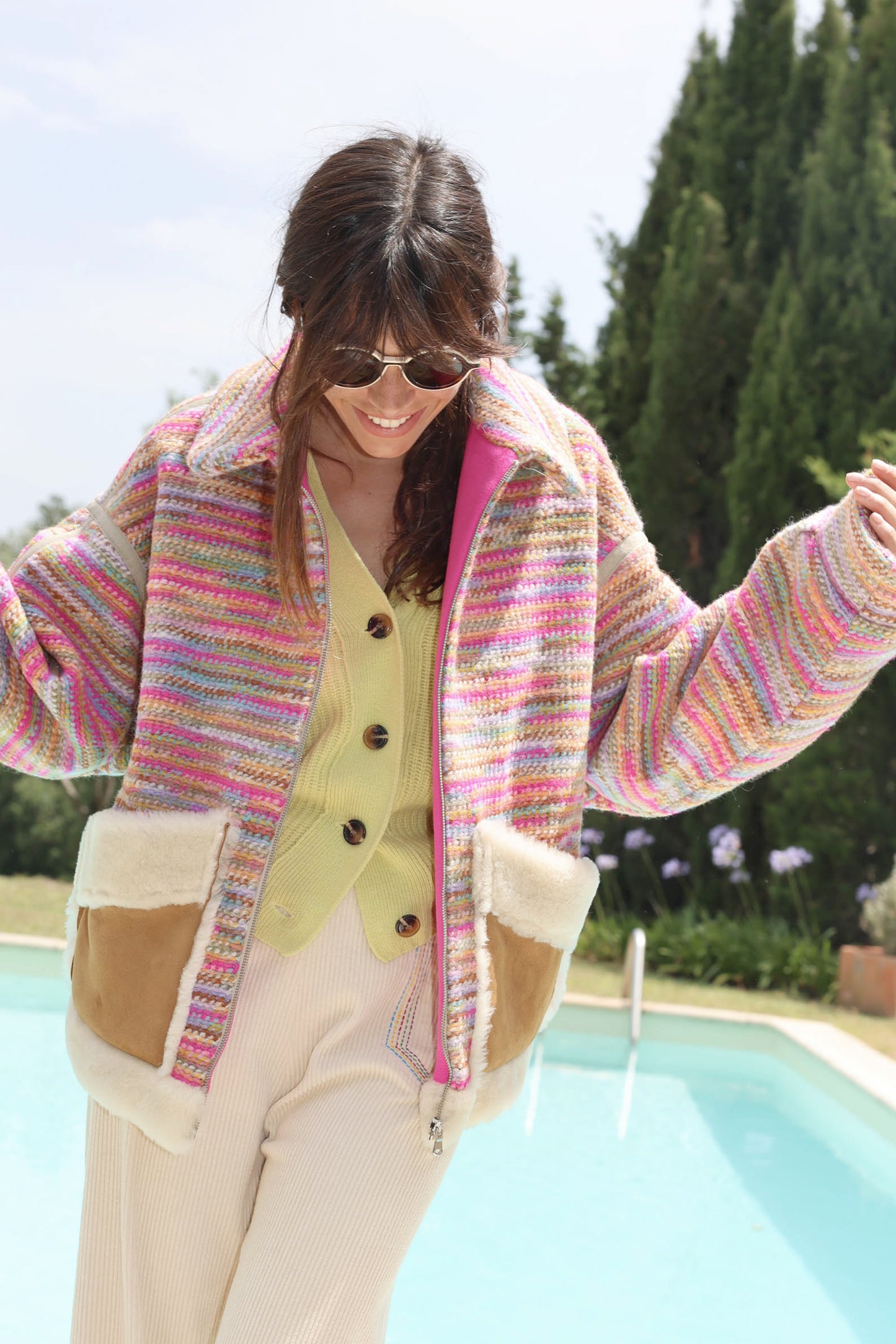 SHEEP POCKETS JACKET MULTICOLORED