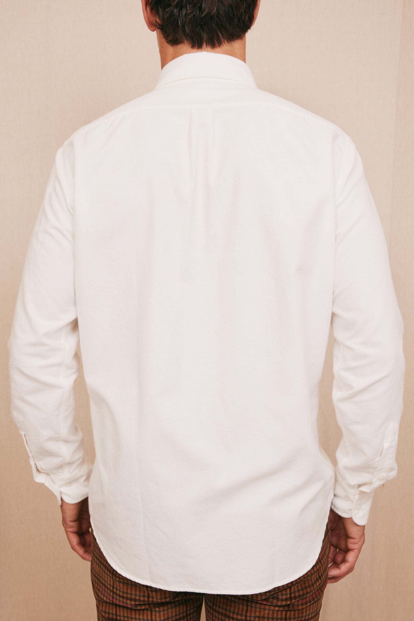 BUTTON-DOWN COLLAR SHIRT WHITE