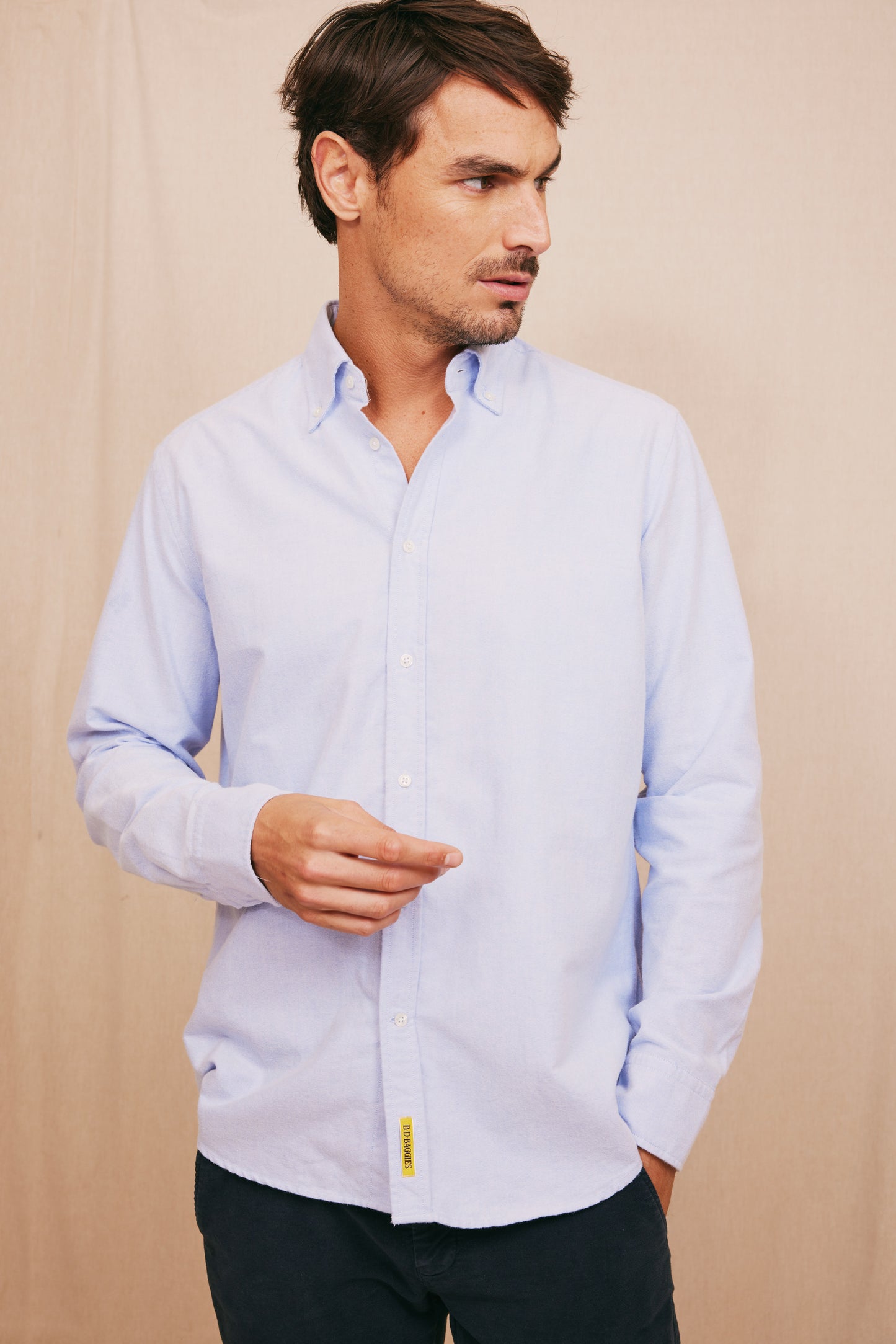 BUTTON-DOWN COLLAR SHIRT BLUE