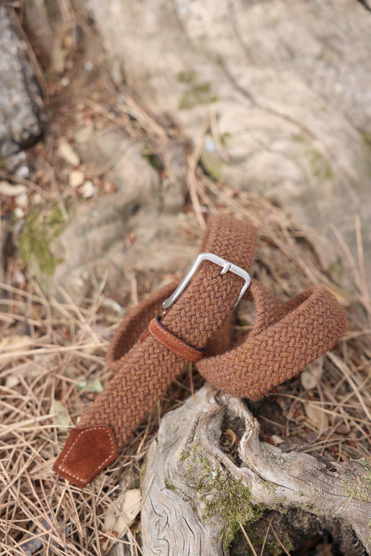 PLAIN WOOL BELT SQUIRREL