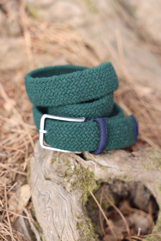 PLAIN WOOL BELT GREEN