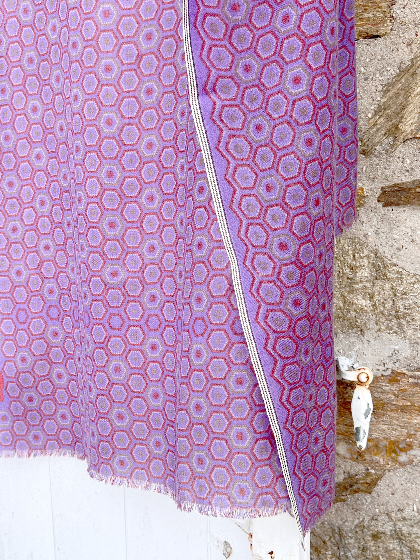 ECHARPE EN LAINE LILAS