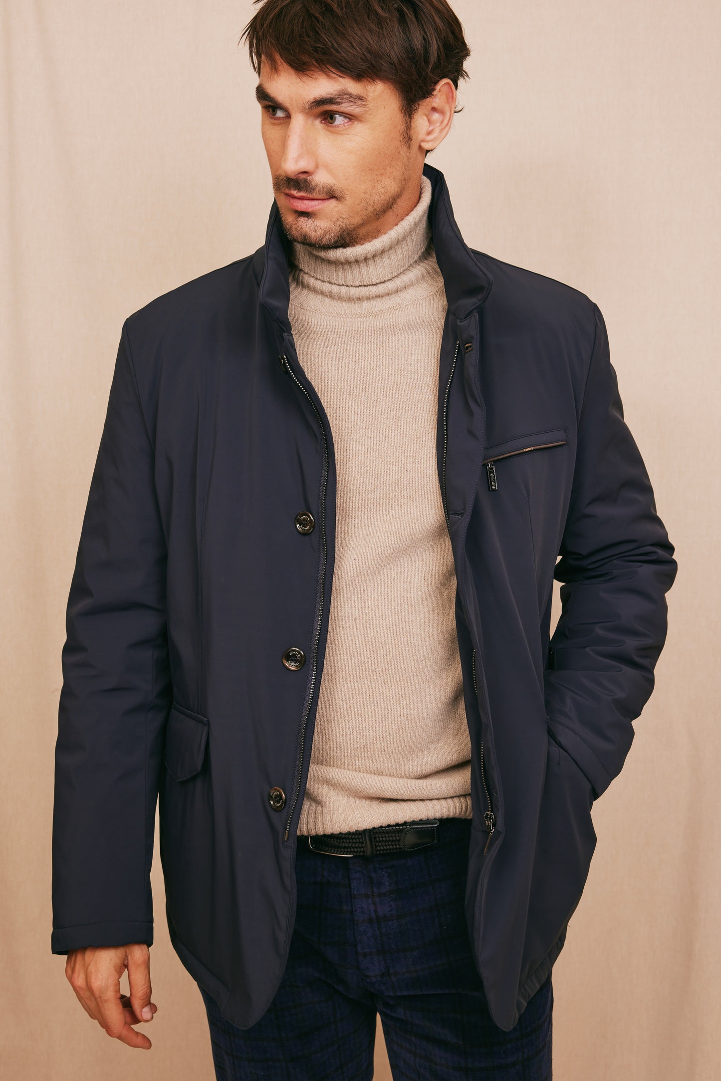 WATER-REPELLENT JACKET NAVY