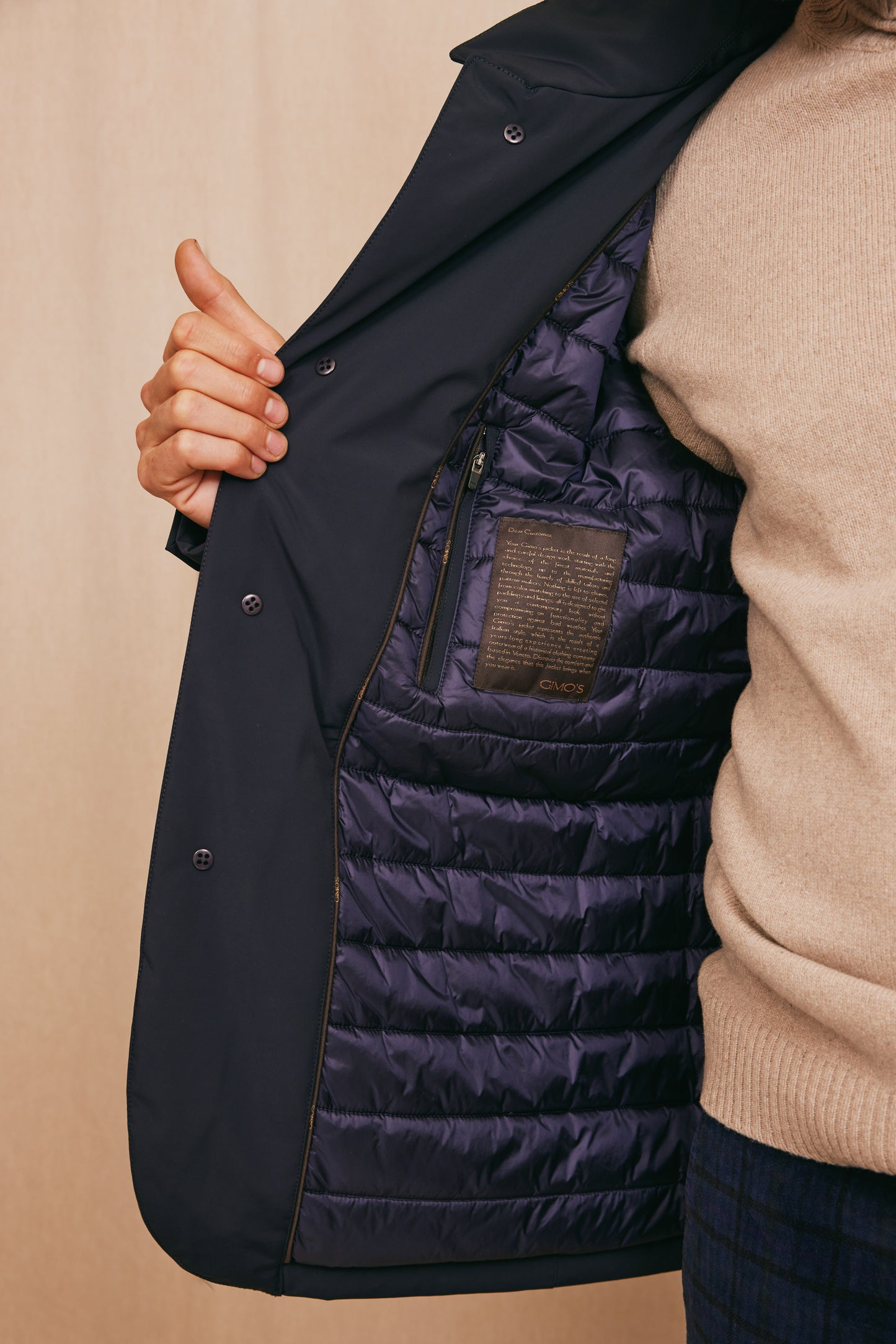 WATER-REPELLENT JACKET NAVY